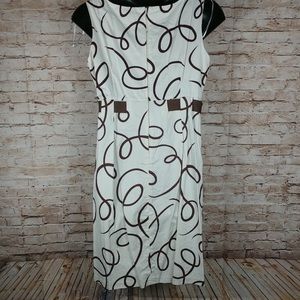 R&K Originals basic brown & beige dress